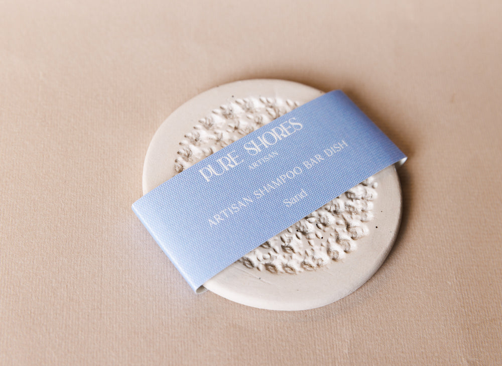 Artisan Shampoo Bar Dish "Sand"