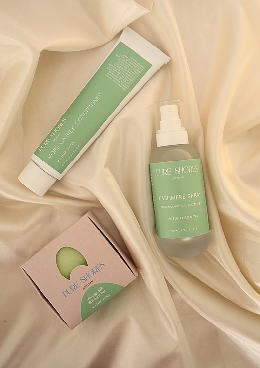 Moringa Silk Set + Organza Bag